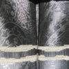taffeta silver floral midi skirt